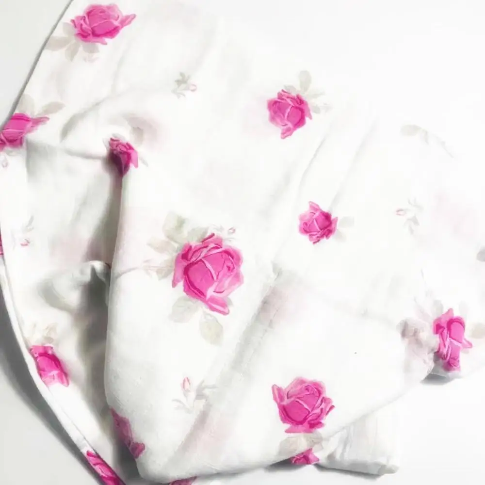zm purple rose Karitree Муслин Хлопок детские пеленки для одеяльца для новорожденных черный и белый Марлевое банное полотенце 70% бамбук+ 30% хлопок - Цвет: zm purple rose