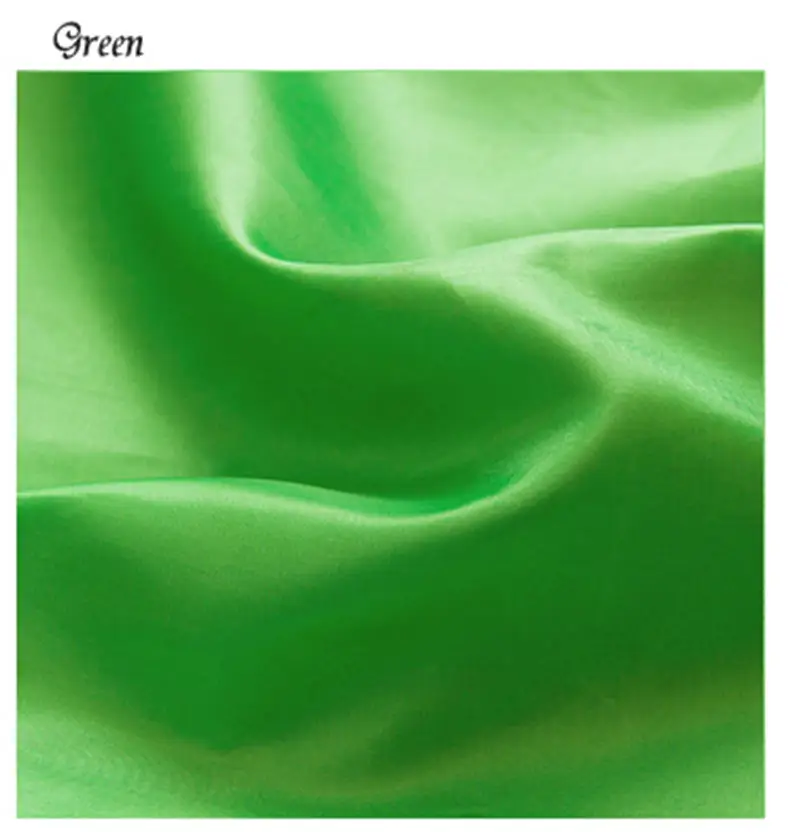Green 1,50(ширина)* 2 м, 19 цветов, имитация шелковой атласной ткани, ткань для шитья, подкладка для украшения свадебной вечеринки, детские постельные принадлежности, пижамы, домашний текстиль - Цвет: Green
