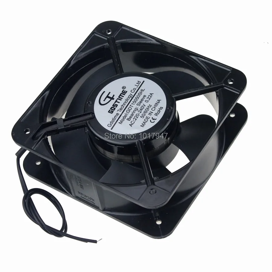 20 шт./партия 2 проводные Охлаждающие вентиляторы для двигателя Gdstime AC 220 В 240 в 15 см