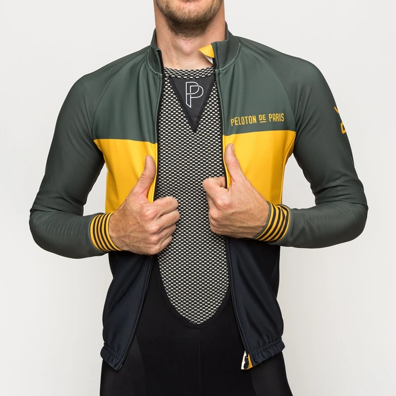 Autumn De paris team cycling clothing Spring long sleeve cycling jersey men Breathable bike riding shirt polyester