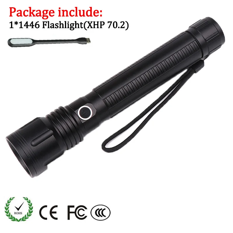 Option 5 Litwod Z351446 светодиодный вспышка светильник CREE XHP70.2& XHP50 высокий мощный 50000LM тактический Водонепроницаемый фонарь светильник 18650& 26650 Фонари - Испускаемый цвет: Option 5