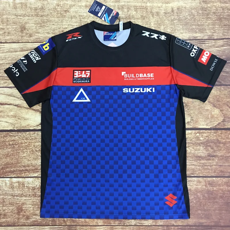 Moto rcycle Racing moto rbike moto cross moto футболка для верховой езды Мужская Повседневная дышащая одежда с коротким рукавом для вождения suzuki быстросохнущая