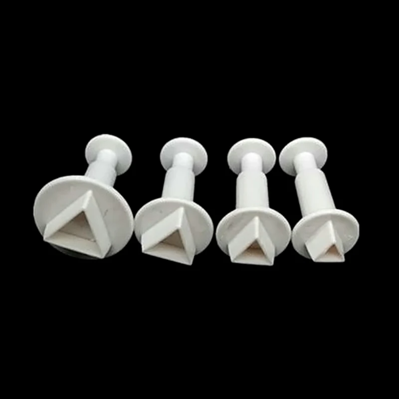 4 шт. треугольная Пластиковая форма для торта нож шоколадного печенья инструмент