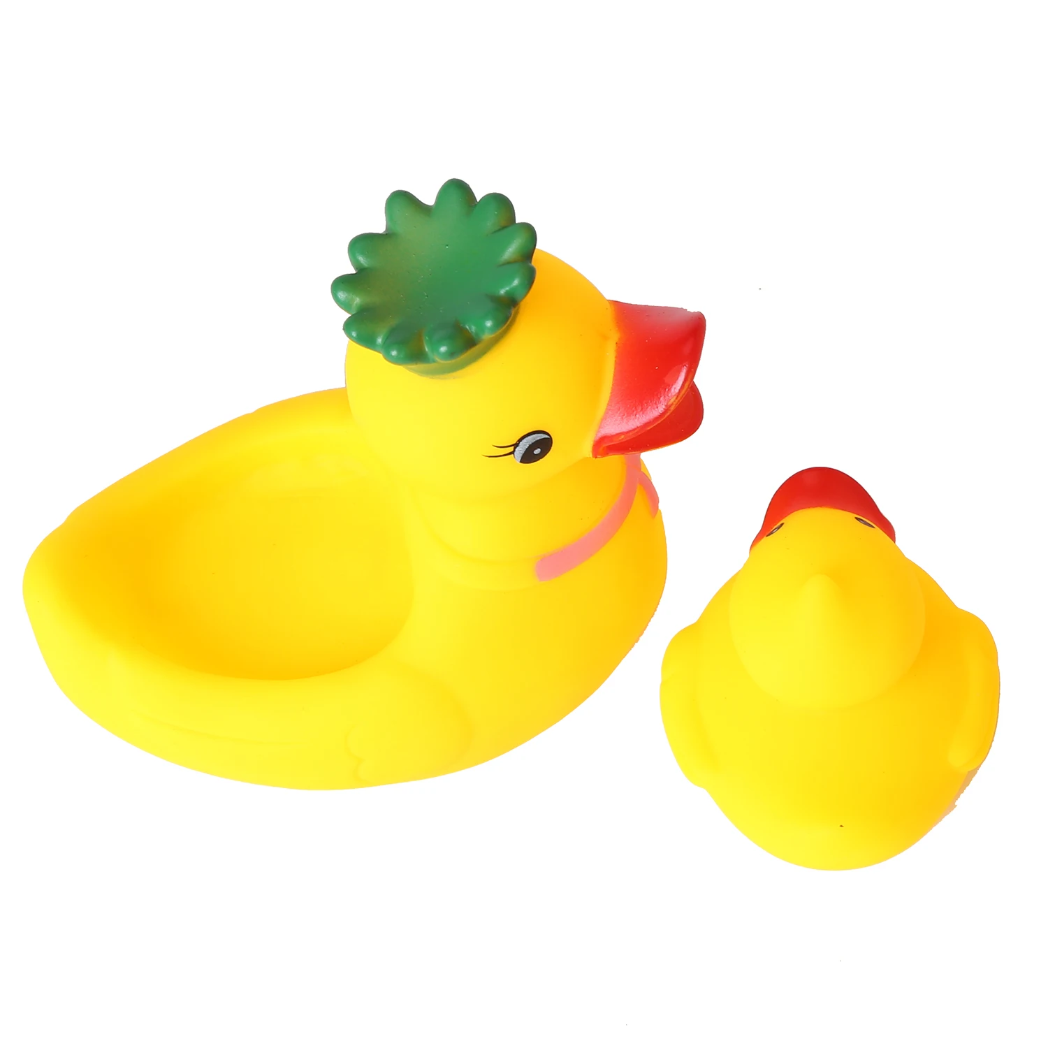 2 шт./лот милые желтые резиновые утки пищащие выдавливающие звук ныряющие игрушки