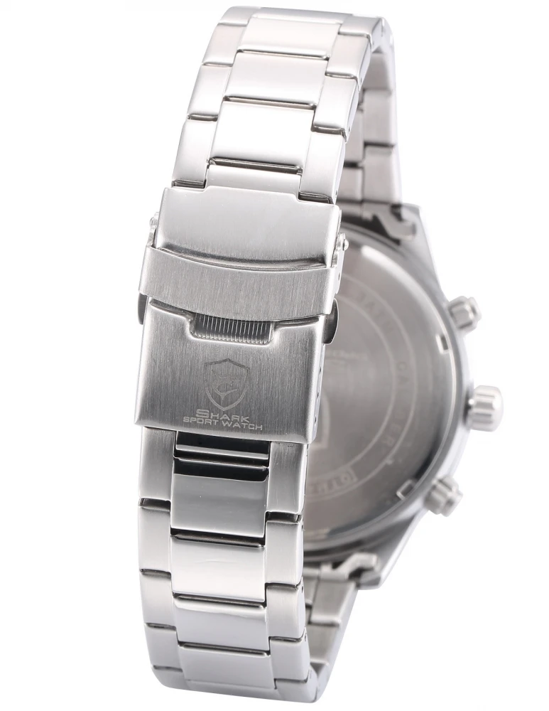 Поколение Медсестра АКУЛА Спортивные Часы Черный Циферблат 6 Руки Хронограф