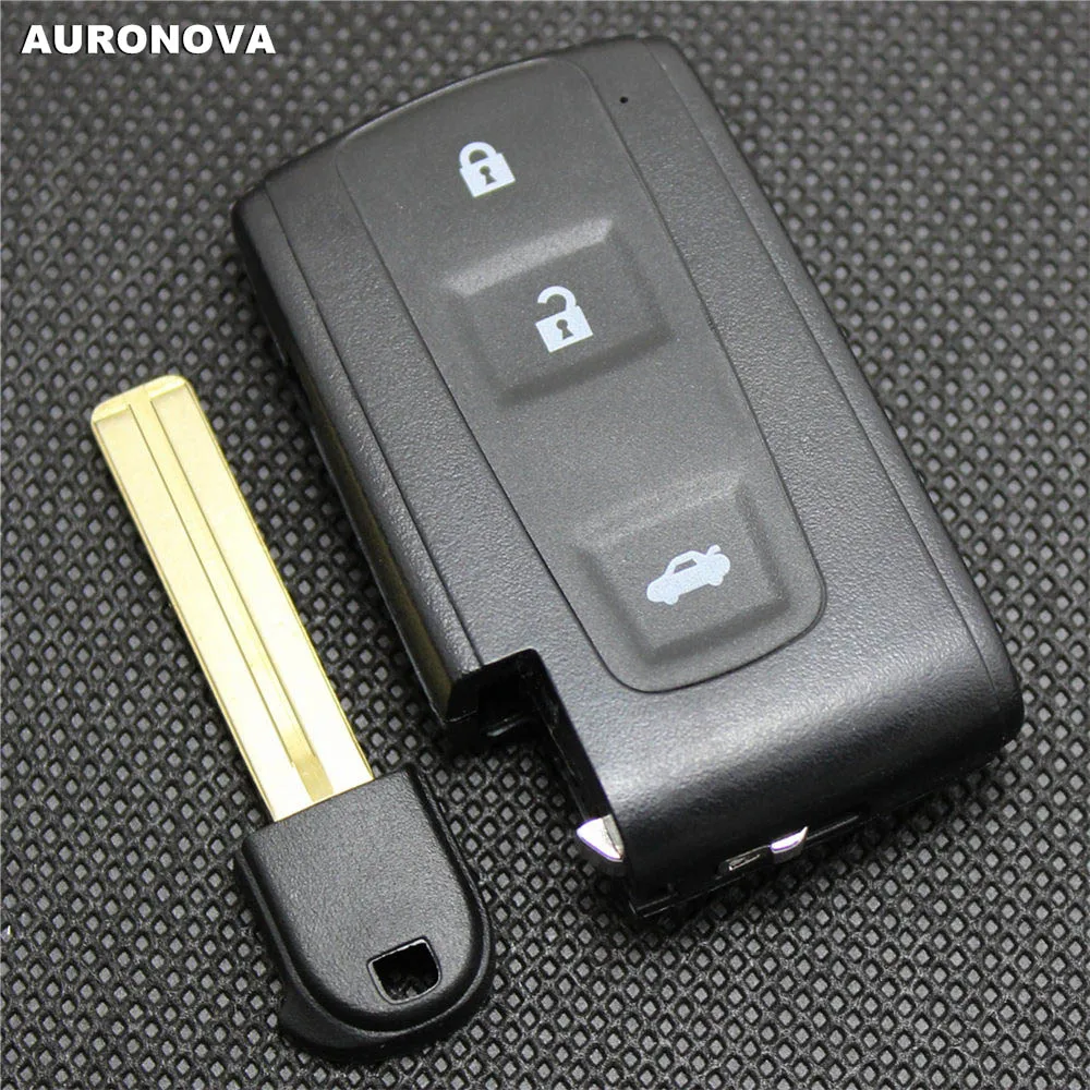 

Запасной корпус смарт-ключа AURONOVA для Toyota Crown 2,5, 3,0, 3 кнопки, чехол для дистанционного ключа от машины, с неразрезанным лезвием