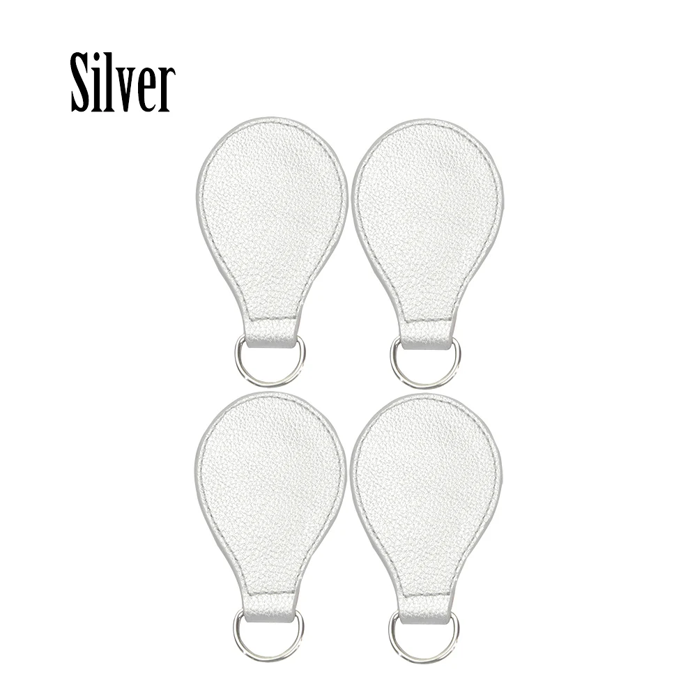 silver Tanqu 2 пары 4 шт. ПУ капля для O сумка Obasket падение конец ручки крепления DIY женская сумка - Цвет: silver