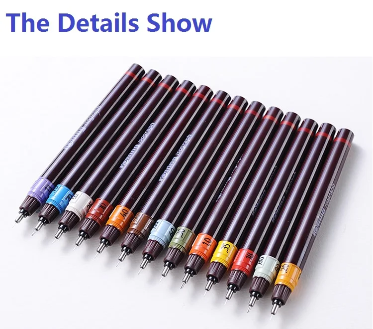 ROtring изограф 0,1 мм-1,0 мм пористые ручки для рисования Ручка иглы крюк линия ручка 1 шт./лот