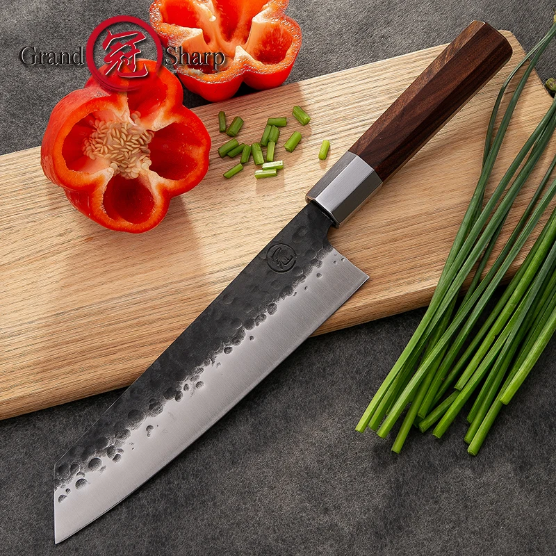 Нож шеф-повара Grandsharp 8 дюймов высокий Carcon 4cr13 стальной японский Профессиональный