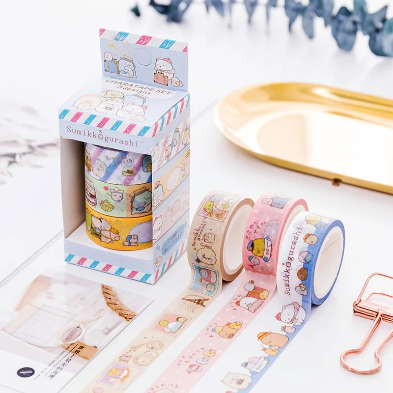 Милый кавайный мультфильм Sumikko Gurashi маскирующая васи лента декоративная клейкая