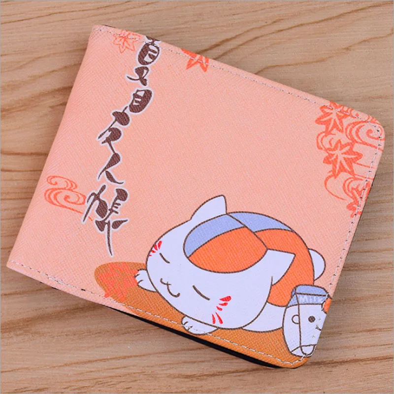 Natsume Yuujinchou Черный Дворецкий аниме короткий кошелек Себастиан микаелис и Ciel Phantomhive двойные зажим для денег - Цвет: Natsume Yuujinchou