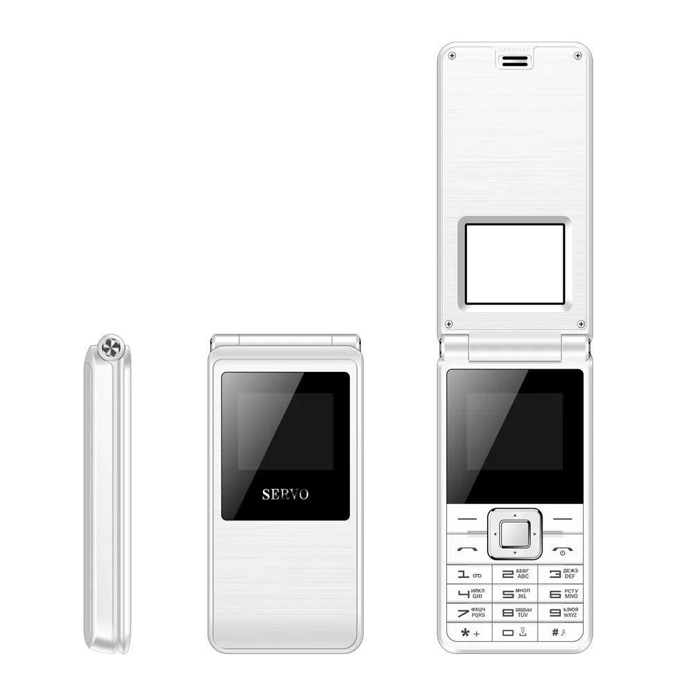 SERVO 2017 откидной телефон 1 77 &quot электронная книга две SIM карты сотовый GSM вибрация