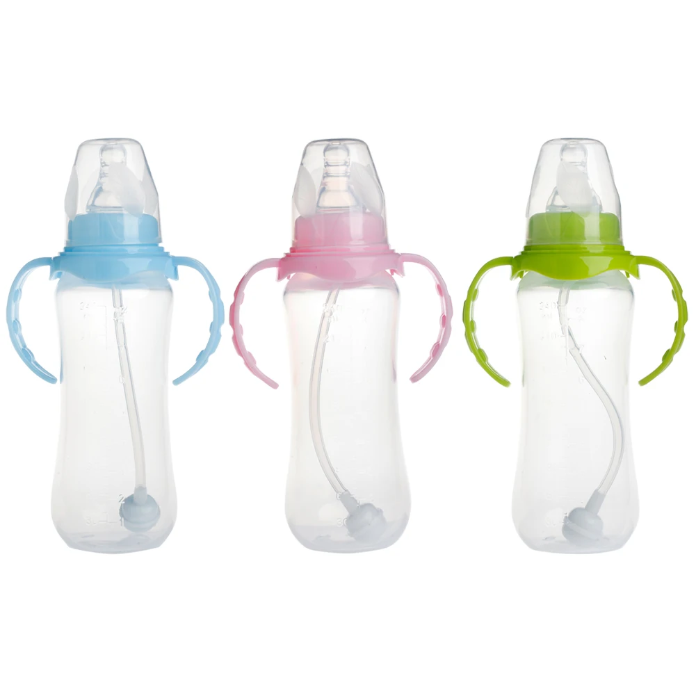

Lovely baby 1Pc 240ML Standard Neck Anti-colic Baby Infant Milk Feeding Nipple Bottle baby like