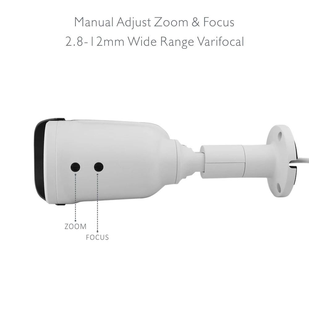 Doerguin AJMB2450VP SONY IMX335 5MP Открытый PoE ip-камера с 2,8-12 мм ручной варифокальный объектив SMD ИК светодиодный, распределительная коробка опционально