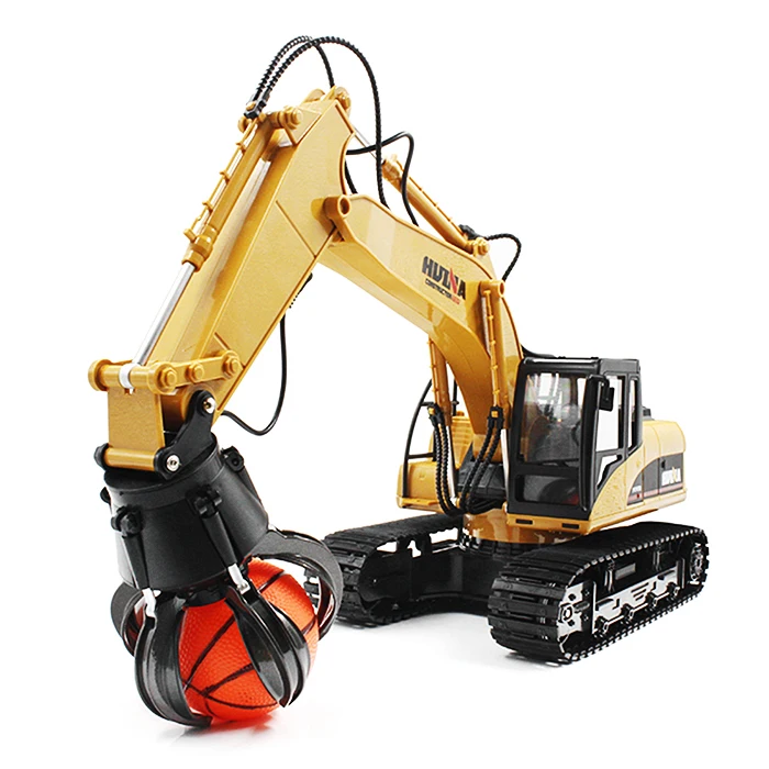HUINA 1571 RC автомобиль 1:14 2 4G сплав мяч захват инженерный грузовик RTR вращение на 680