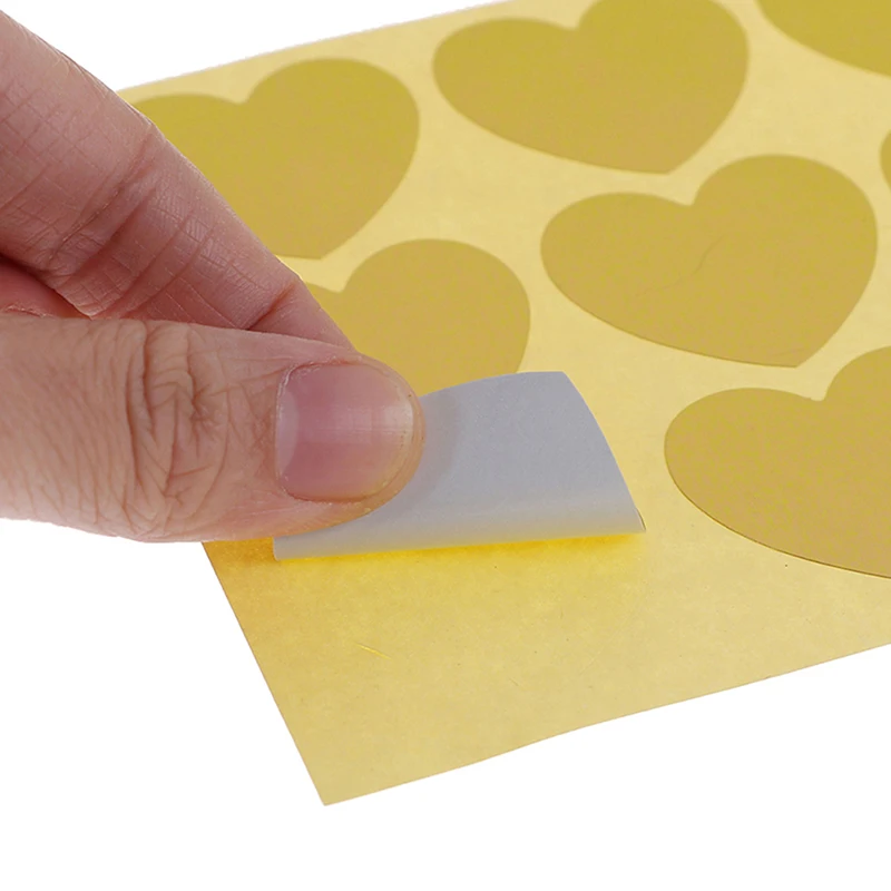 60 шт. запайки Изготовленная вручную позолоченная новая в форме сердца золотой