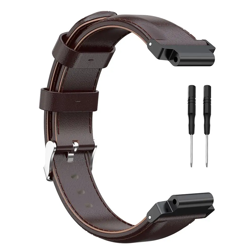 Для Garmin Forerunner230 235 620 630 Fenix5 Forerunner945 935 Fenix3 Fenix5X Смарт часы кожа спортивные ремешок #
