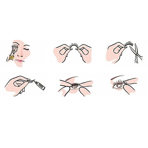 10 пар длинный толстый крест Макияж Красота Накладные ресницы расширение|eye lashes