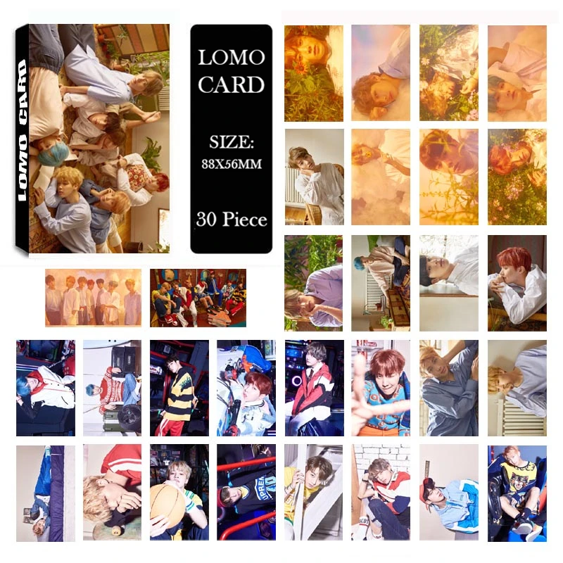 2018 календарь стиль альбом ломо карты K POP Новая мода само сделанная бумага фото