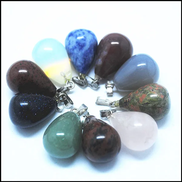 10 шт. натуральный драгоценный камень Натуральный Полудрагоценный барабан форма