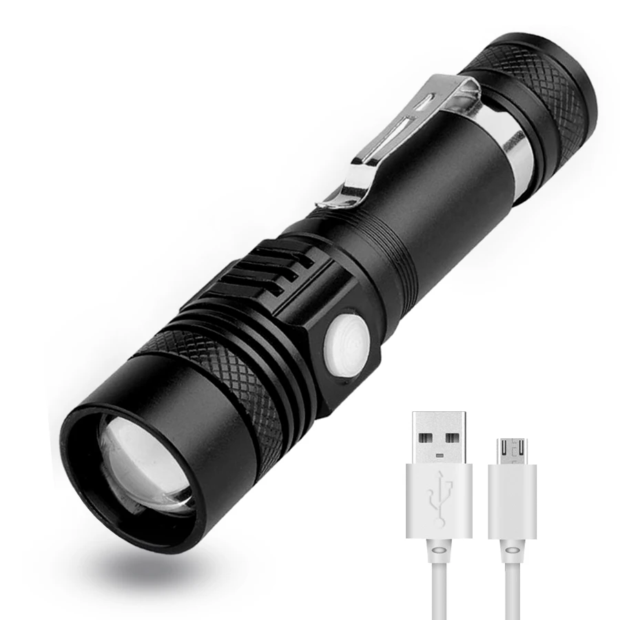 

Xml T6 USB Перезаряжаемые высокое Мощность светодиодные фонари 18650 Водонепроницаемый Linterna фонарик светодиодный фонарь зум тактический фонарь ...