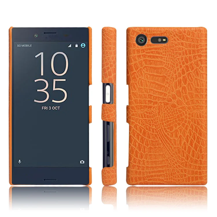 Роскошный чехол из крокодиловой кожи для Sony Xperia X компактный с рисунком