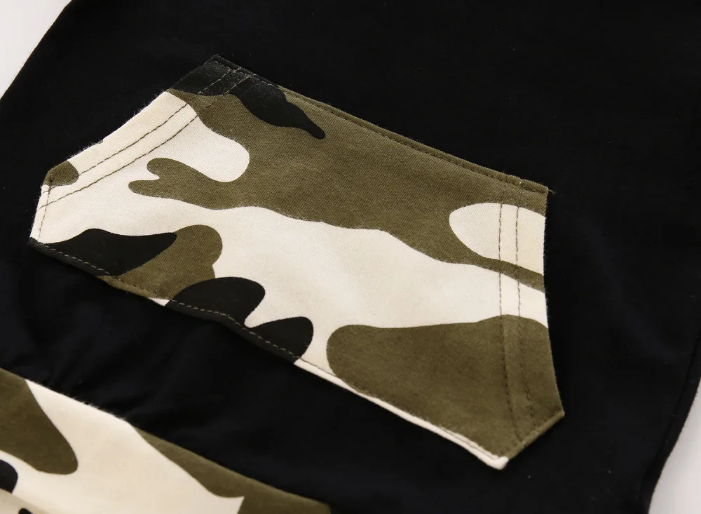 2020 New Fashion Baby Boy Girl Clothes Long Sleeve Camouflage Hoodie Tops+Pants Newborn 2Pcs Outfit Infant Clothing Set | Детская одежда