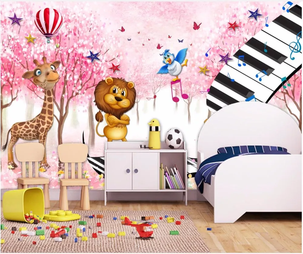 

Custom photo wallpaper 3d murals wallpaper Romantic children's room kids room cartoon mural background wall painting decoration