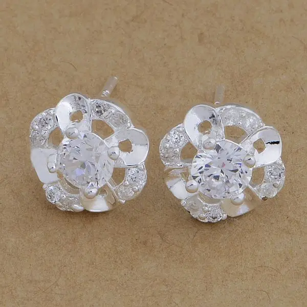 Серьги из серебра 925 пробы Модные Ювелирные серьги дорогие/Дорогие цветы/bztakraa