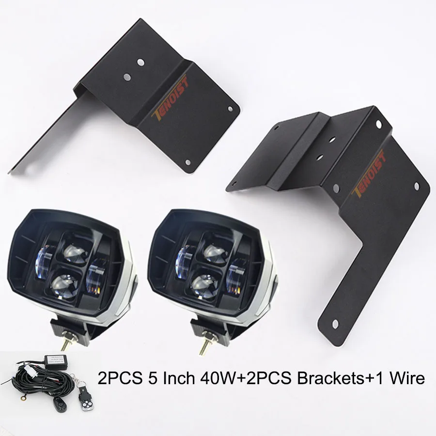 5 Inch 40W White Kit " 5" " 40 Вт 45 Вт 90 Вт 162 Вт белый Янтарный светодиодный светильник для Wrangler JL - Цвет: 5 Inch 40W White Kit
