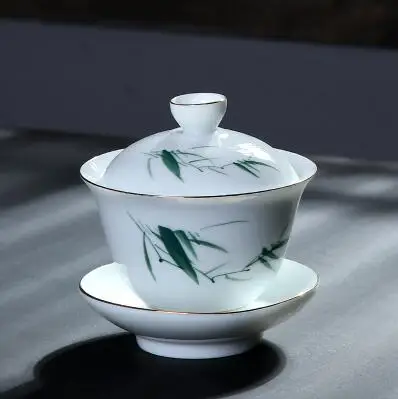 TANGPIN керамический чайник gaiwan расписанная вручную чайная чашка из фарфора китайские чайные наборы кунг-фу - Цвет: Style A