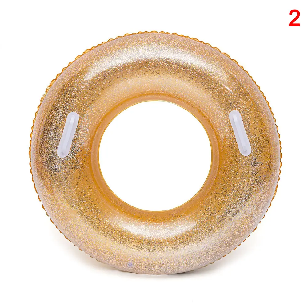 Надувное плавательное кольцо утолщенный Прозрачный блестящий поплавок водная