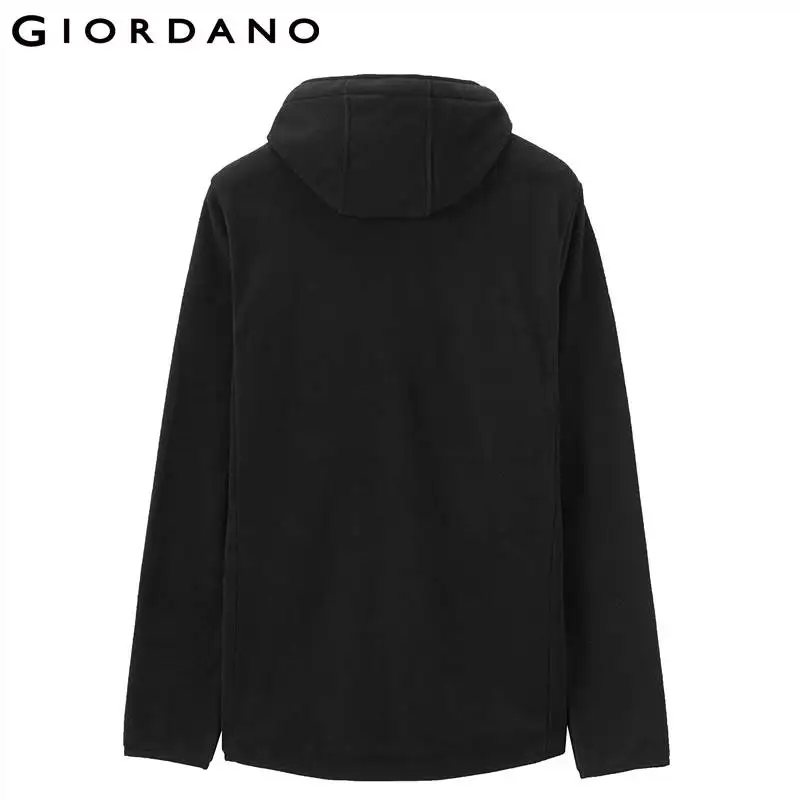 Giordano Мужская толстовка на молнии спереди мужские толстовки для мужчин с длинным