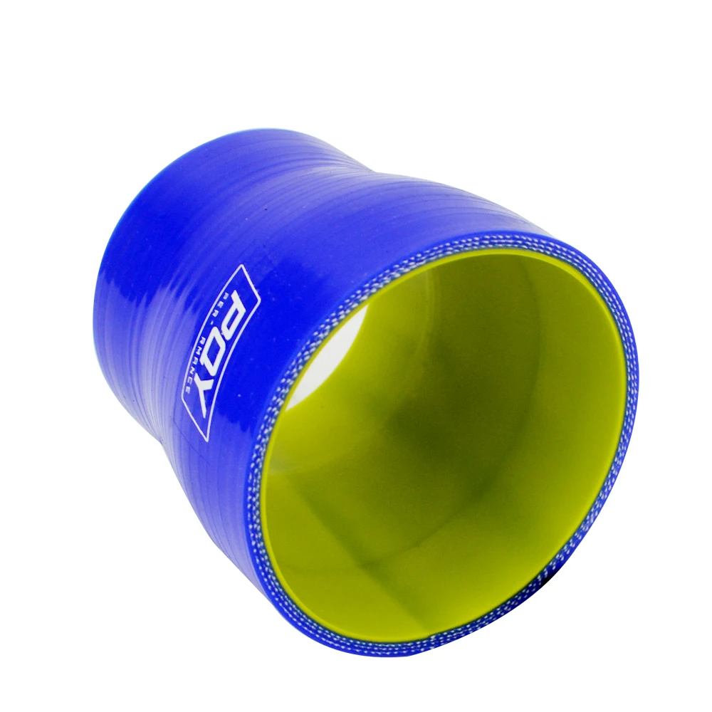 WLR RACING-синий и желтый 2,4"-3" 63 мм-76 мм силиконовый шланг прямой Редуктор Соединительная муфта с логотипом PQY WLR-SH250300-QY