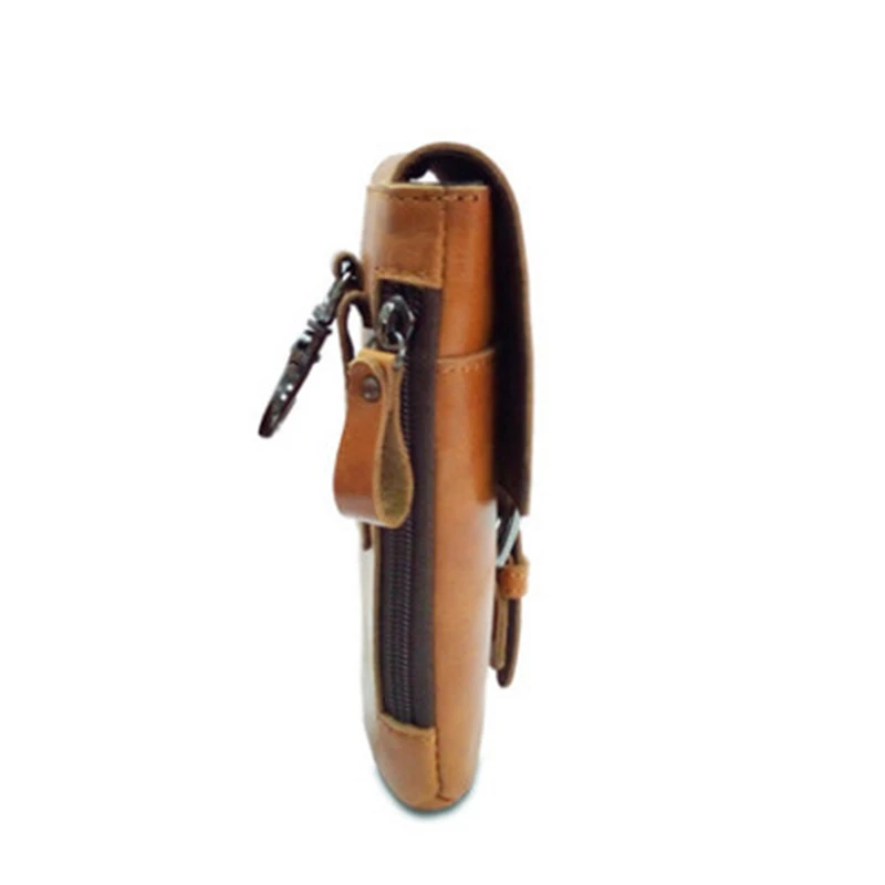 BiPtyDam винтажные Мужские поясные сумки из натуральной кожи высокое качество