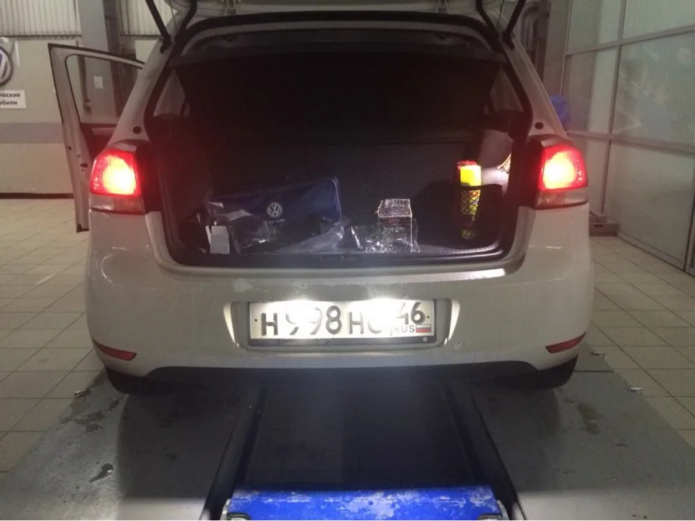 ANGRONG 2x без ошибок светодиодный номер номерного знака для VW Polo 2000 2009 Golf Passat Eos New Beetle