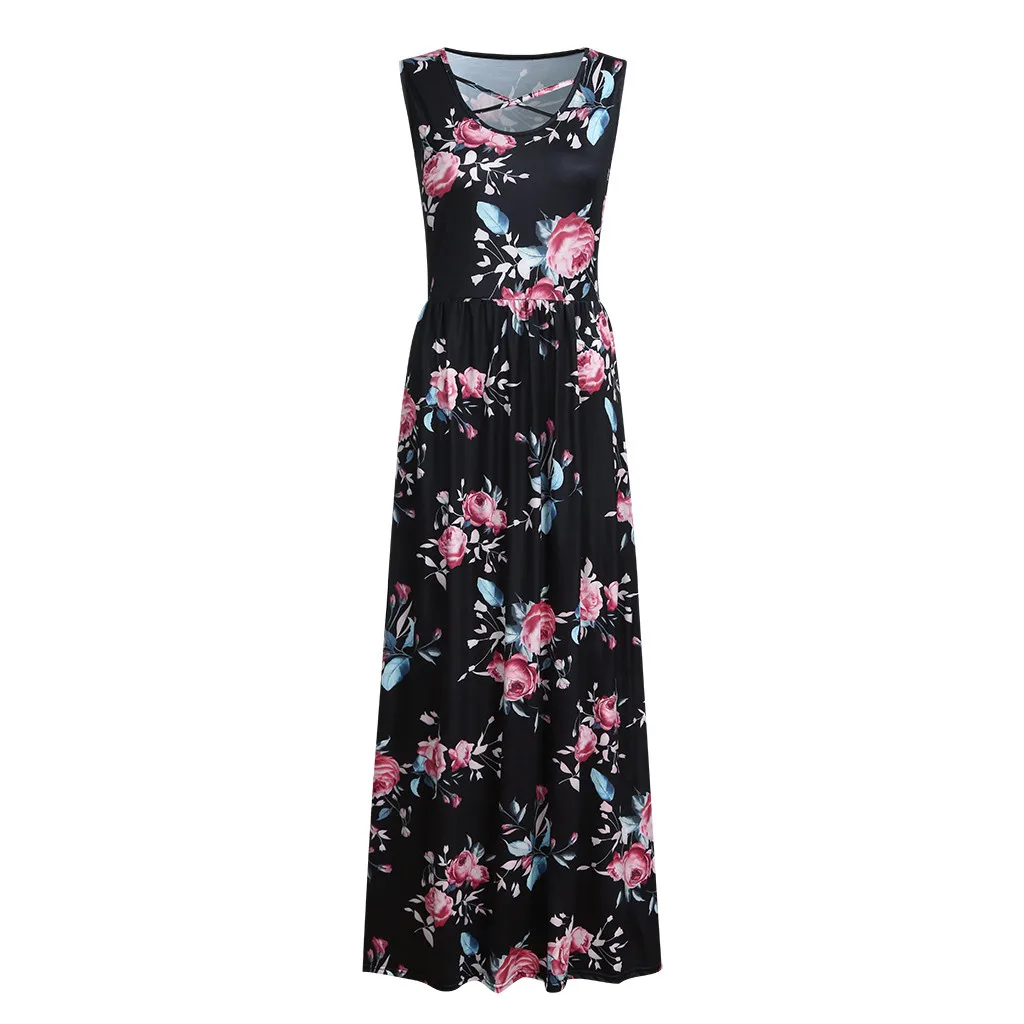 Весна Лето Новинка 2019 сексуальное модное женское повседневное Макси платье без