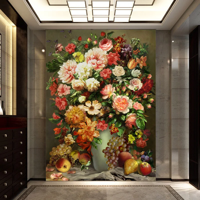 Пользовательские фото обои лес иголка пейзаж живопись ТВ фон обои|backdrop wallpaper|painting