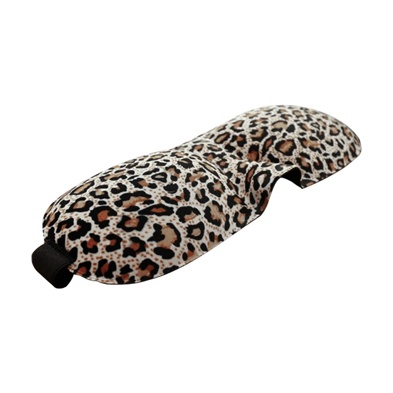 Leopard 5 цветов, 3D комфортная маска для сна, маска для сна, мягкий теневой чехол для путешествий, расслабляющая помощь, повязка на глаза, комфортный уход, инструмент для красоты EK-New - Цвет: Leopard