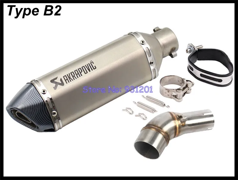 Выхлопная система мотоцикла Mid Link Адаптер трубы с Akrapovic глушитель Escape для Kawasaki Z250SL