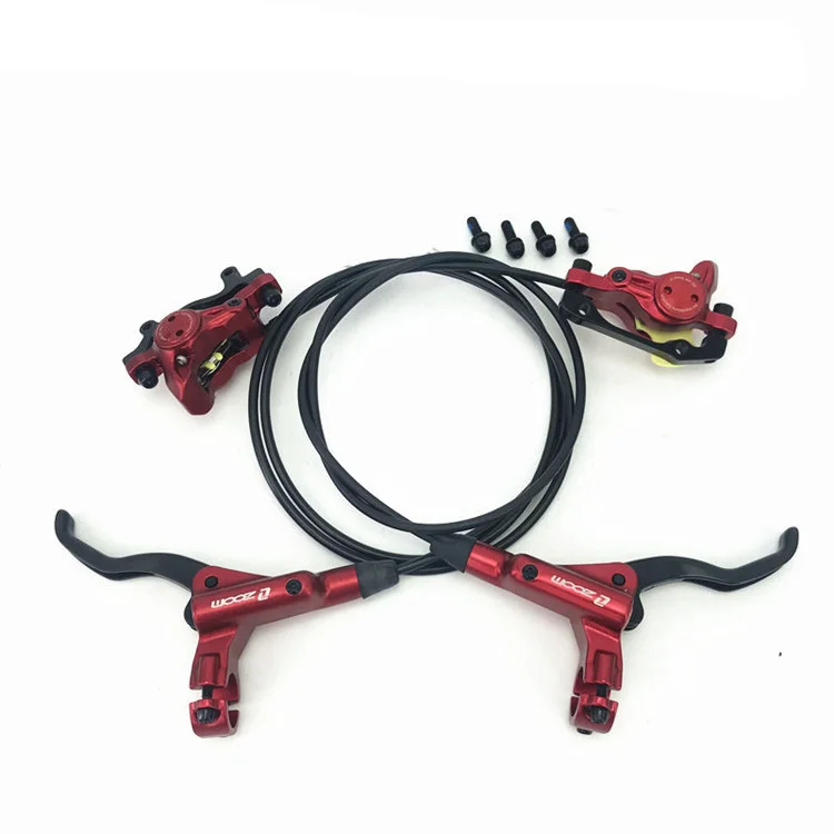 Red brake sets Зум тормозной Hb-875 MTB велосипед гидравлический дисковый тормоз набор HS1 зажим тормозной тяги линия масло блюдо 800/1400 мм гидравлический дисковый тормоз группа - Цвет: Red brake sets