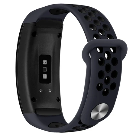 Dark Gray Hangrui сменный Браслет для samsung gear Fit 2 Двухцветный силиконовый ремешок для samsung gear Fit 2 Pro SM-R360 браслеты - Цвет: Dark Gray