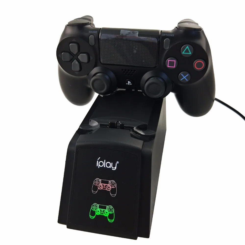 Двойной порт зарядная док-станция Подставка для sony Playstation 4 PS4 Slim PS4 Pro контроллер зарядное устройство с светодиодный дисплей источник питания