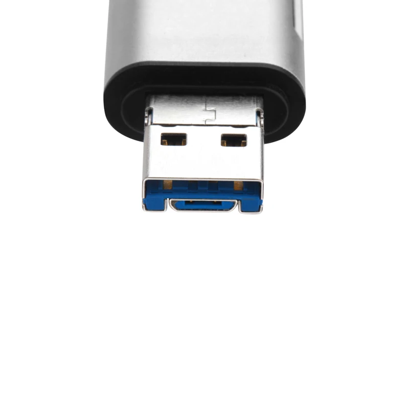 Портативный мини-дизайн очаровательный 3 в 1 кард-ридер usb type C Micro USB 3,0 устройство для чтения карт SD TF Поддержка type C OTG кард-ридер