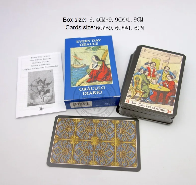 Шт. 52 шт. итальянская доска игральные карты каждый день Oracle не Таро