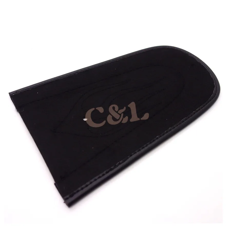 Мотоцикл черное пламя искусственная кожа равнина заднее крыло нагрудник для Harley