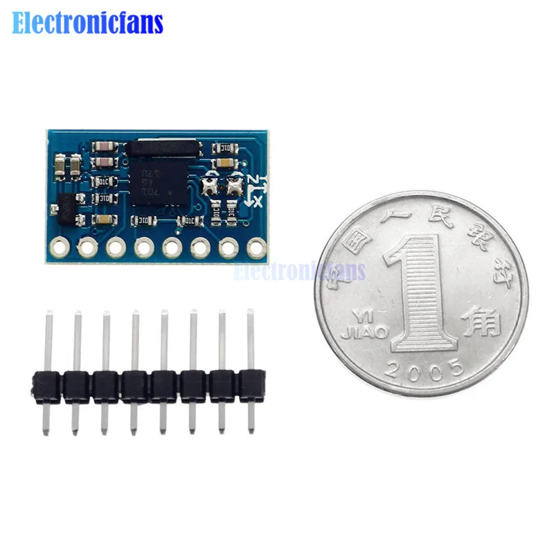 Φ 9DOF 9 axis BNO055 плата абсолютной ориентации датчик угла наклона IIC серийный