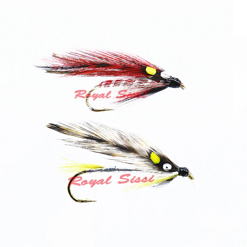 

Royal Sissi 2optional styles 4pcs/box traditonal fly fishing steelhead salmon flies 4#6# Allies long shank baitfish streamer fly
