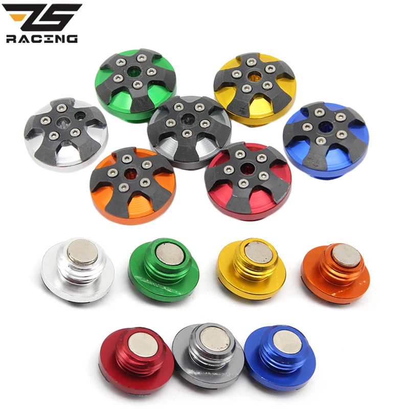 

ZS Racing M20*2.5 Motorcycle Engine Oil Cap CNC Motorbike Cover Screw For KAWASAKI Z1000/SX/Z800 YAMAHA MT03 R25 R3 MT07 MT09