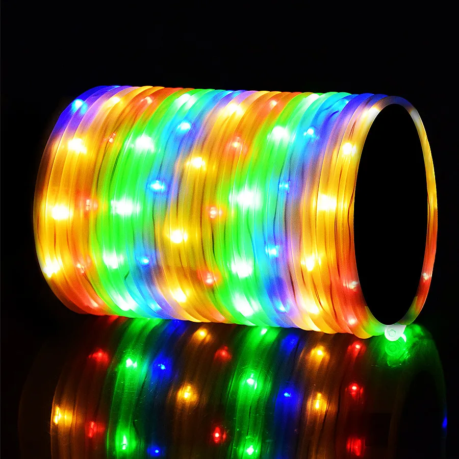 Солнечный свет огни 10 м 100 светодиодный веревка Строка Газа фея света Открытый